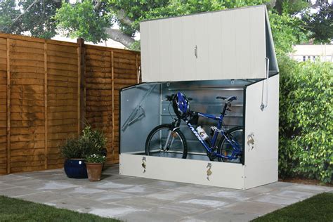 metal bike box|metal bike storage shed.